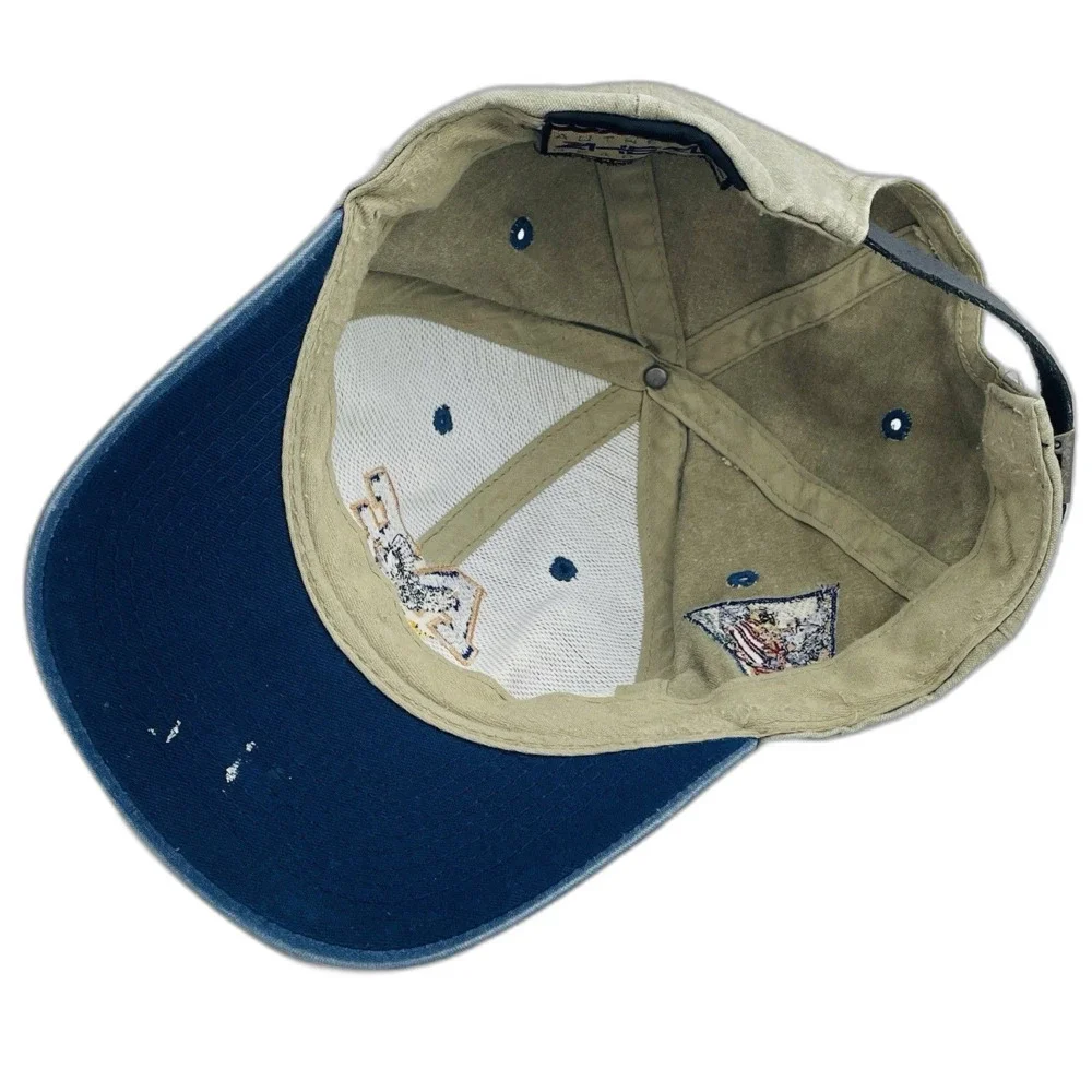 Vintage Air Force Academy Hat Leather Strapback Ahead Cap